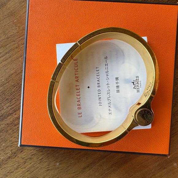 Unique Hermes Muti Colored and Gold bracelet - Picture 8 of 8